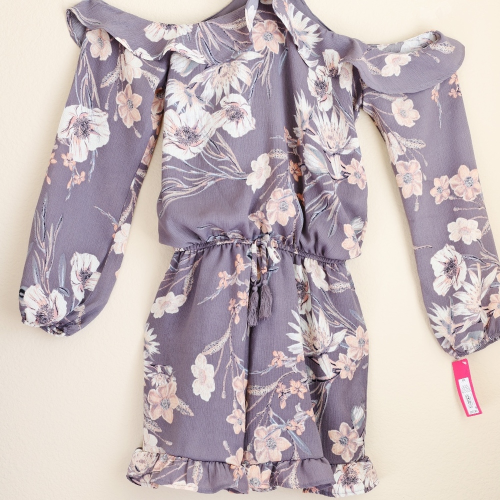 Long Sleeve Floral Romper